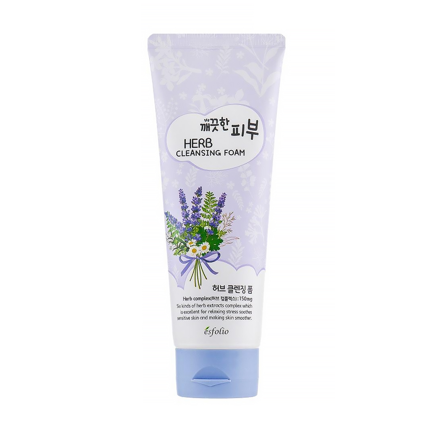 Пінка для вмивання Esfolio Pure Skin Herb Cleansing Foam,150 мл