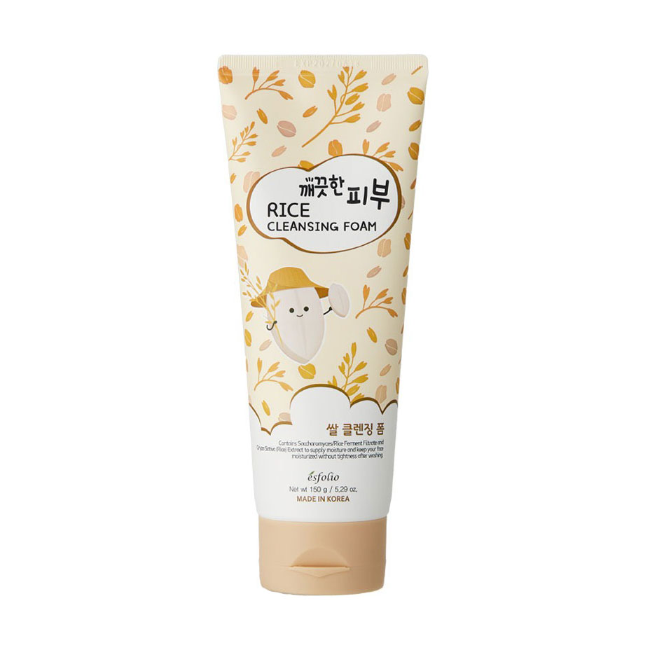 Пінка для вмивання Esfolio Pure Skin Rice Cleansing Foam з екстрактом рису, 150 мл